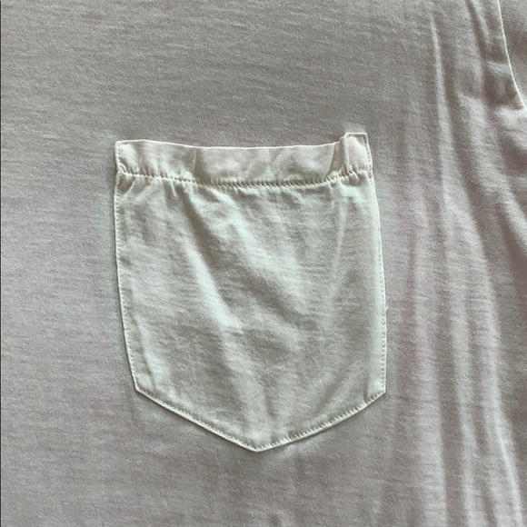 Saint Laurent YSL Distressed Pocket Tee - Rose - Picture 4 of 11